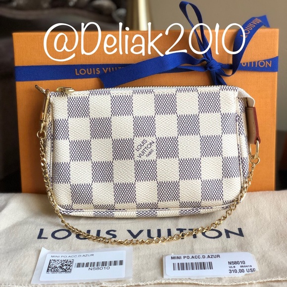 Louis Vuitton Handbags - NEW 🇫🇷 Louis Vuitton Mini Pochette Damier Azur
